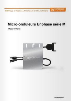Installation micro onduleur ENPHASE M250