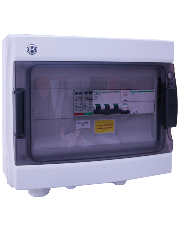 Coffret AC jusqu'à 20kW triphasé 400VAC 32A type B pour photovoltaique