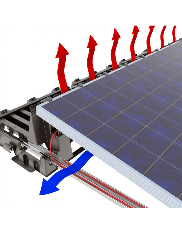 Rail pour installation vertical 2139mm pour systeme Falx | Alma Solar® N°1 des panneaux solaires