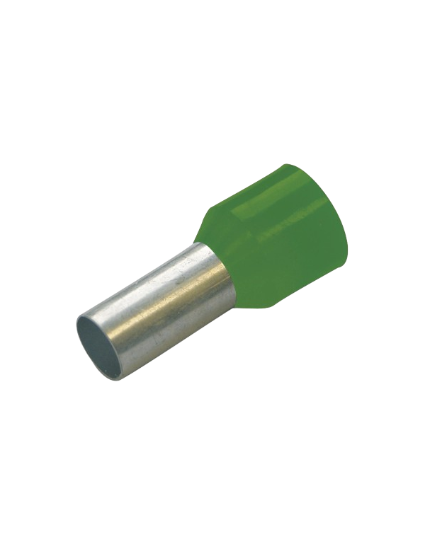 Cosses isolées Haupa 270038 6 mm² série de couleurs I, française, longueur 12 mm, vert