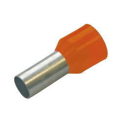Cosses isolées Haupa 270033 4 mm² série de couleurs I, française, longueur 10 mm, orange