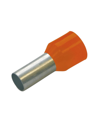 Cosses isolées Haupa 270033 4 mm² série de couleurs I, française, longueur 10 mm, orange