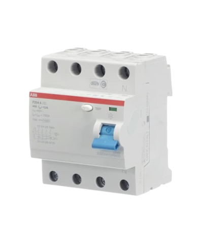 Disjoncteur FI ABB F204A-40/0,3 4 pôles 40/0,3A Disjoncteur FI ABB F204A-40/0,3 4 pôles 40/0,3A