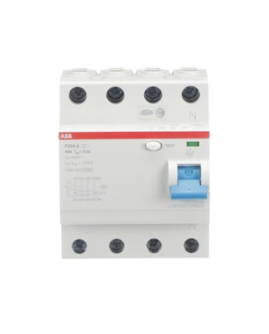 Disjoncteur FI ABB F204A-40/0,3 4 pôles 40/0,3A Disjoncteur FI ABB F204A-40/0,3 4 pôles 40/0,3A