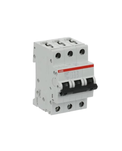 Disjoncteur ABB S203M-C63 3P 63A caractéristique C, 10 kA Disjoncteur ABB S203M-C63 3P 63A caractéristique C, 10 kA