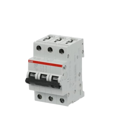 Disjoncteur ABB S203M-C63 3P 63A caractéristique C, 10 kA Disjoncteur ABB S203M-C63 3P 63A caractéristique C, 10 kA