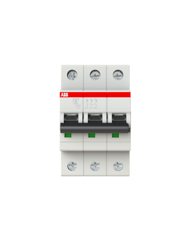 Disjoncteur ABB S203M-C40 3P 40A caractéristique C, 10 kA Disjoncteur ABB S203M-C40 3P 40A caractéristique C, 10 kA