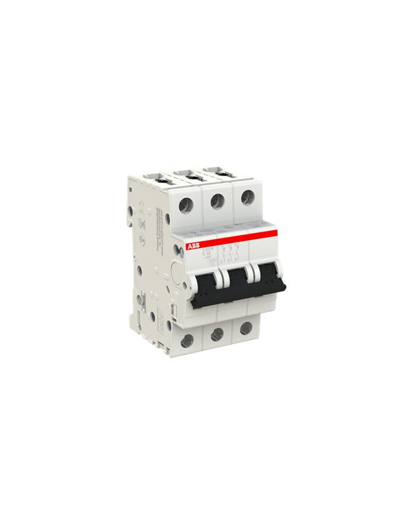 Disjoncteur ABB S203M-C32 3P 32A caractéristique C, 10 kA Disjoncteur ABB S203M-C32 3P 32A caractéristique C, 10 kA