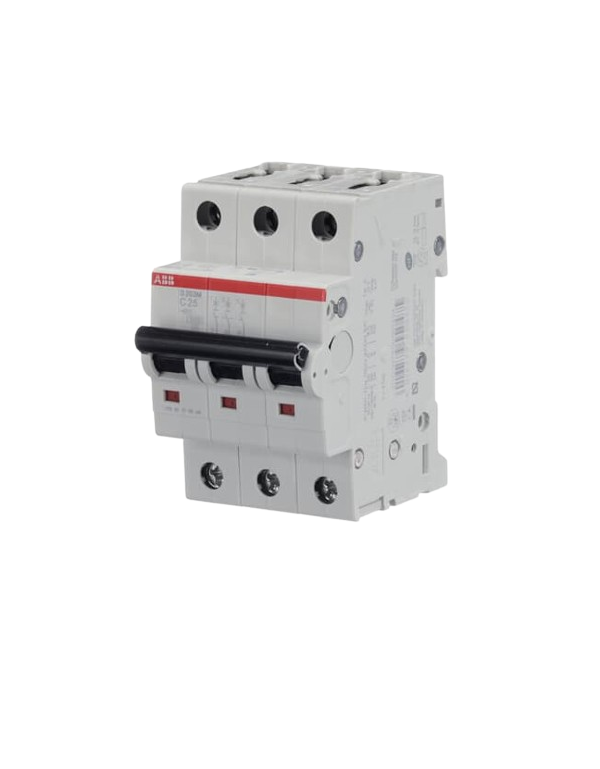 Disjoncteur ABB S203M-C25 3P 25A caractéristique C, 10 kA Disjoncteur ABB S203M-C25 3P 25A caractéristique C, 10 kA