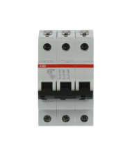 Disjoncteur ABB S203M-B16 3P 16A caractéristique B, 10 kA Disjoncteur ABB S203M-B16 3P 16A caractéristique B, 10 kA