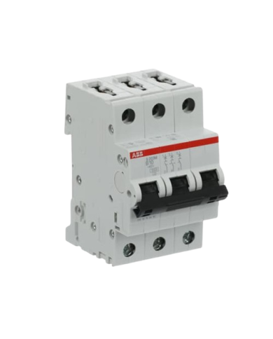Disjoncteur ABB S203M-B10 3P 10A caractéristique B, 10 kA Disjoncteur ABB S203M-B10 3P 10A caractéristique B, 10 kA