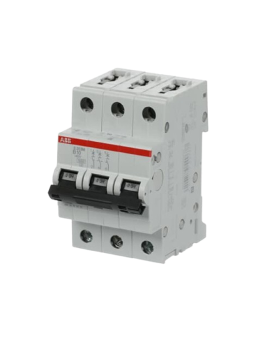 Disjoncteur ABB S203M-B10 3P 10A caractéristique B, 10 kA Disjoncteur ABB S203M-B10 3P 10A caractéristique B, 10 kA