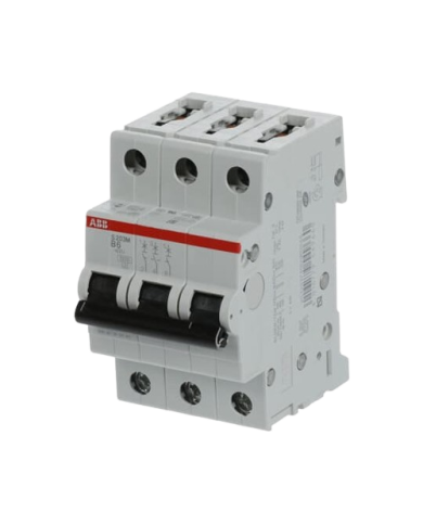Disjoncteur ABB S203M-B6 3P 6A caractéristique B, 10 kA Disjoncteur ABB S203M-B6 3P 6A caractéristique B, 10 kA