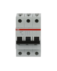 Disjoncteur ABB S203M-B6 3P 6A caractéristique B, 10 kA Disjoncteur ABB S203M-B6 3P 6A caractéristique B, 10 kA