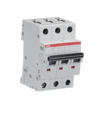 Disjoncteur ABB S203M-C6 3P 6A caractéristique C, 10 kA Disjoncteur ABB S203M-C6 3P 6A caractéristique C, 10 kA