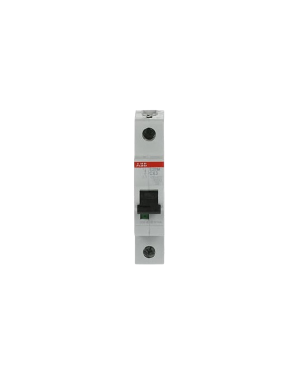 Disjoncteur ABB S201M-C63 1P 63A caractéristique C, 10 kA Disjoncteur ABB S201M-C63 1P 63A caractéristique C, 10 kA