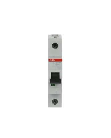 Disjoncteur ABB S201M-B40 1P 40A caractéristique B, 10 kA Disjoncteur ABB S201M-B40 1P 40A caractéristique B, 10 kA