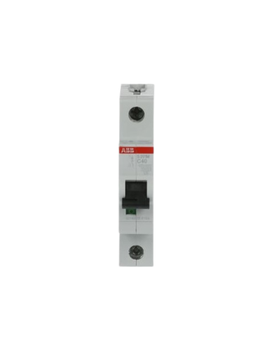 Disjoncteur ABB S201M-C40 1P 40A caractéristique C, 10 kA Disjoncteur ABB S201M-C40 1P 40A caractéristique C, 10 kA