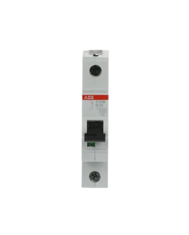 Disjoncteur ABB S201M-B25 1P 25A caractéristique B, 10 kA Disjoncteur ABB S201M-B25 1P 25A caractéristique B, 10 kA
