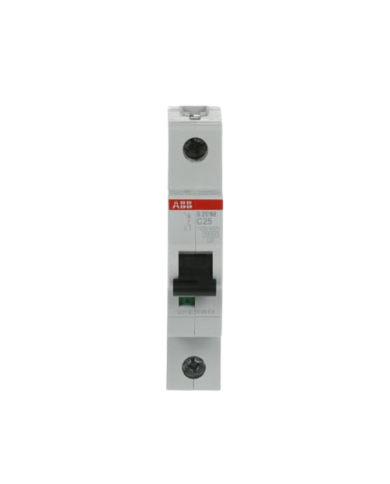 Disjoncteur ABB S201M-C25 1P 25A caractéristique C, 10 kA Disjoncteur ABB S201M-C25 1P 25A caractéristique C, 10 kA