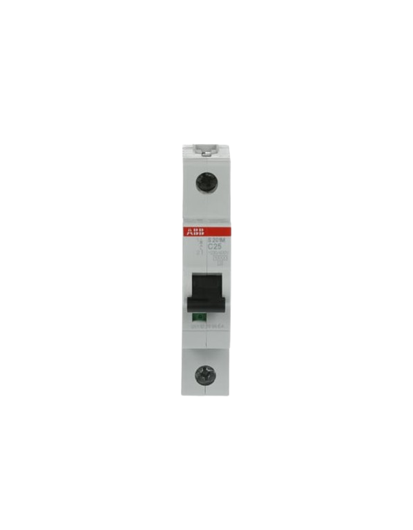 Disjoncteur ABB S201M-C25 1P 25A caractéristique C, 10 kA Disjoncteur ABB S201M-C25 1P 25A caractéristique C, 10 kA