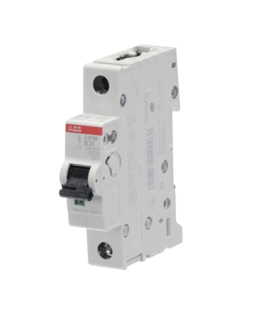 Disjoncteur ABB S201M-B20 1P 20A caractéristique B, 10 kA Disjoncteur ABB S201M-B20 1P 20A caractéristique B, 10 kA