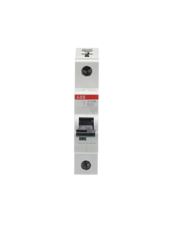 Disjoncteur ABB S201M-B20 1P 20A caractéristique B, 10 kA