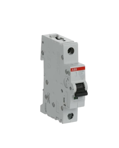 Disjoncteur ABB S201M-C20 1P 20A caractéristique C, 10 kA Disjoncteur ABB S201M-C20 1P 20A caractéristique C, 10 kA