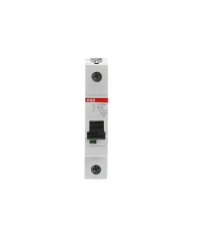 Disjoncteur ABB S201M-B10 1P 10A caractéristique B, 10 kA Disjoncteur ABB S201M-B10 1P 10A caractéristique B, 10 kA