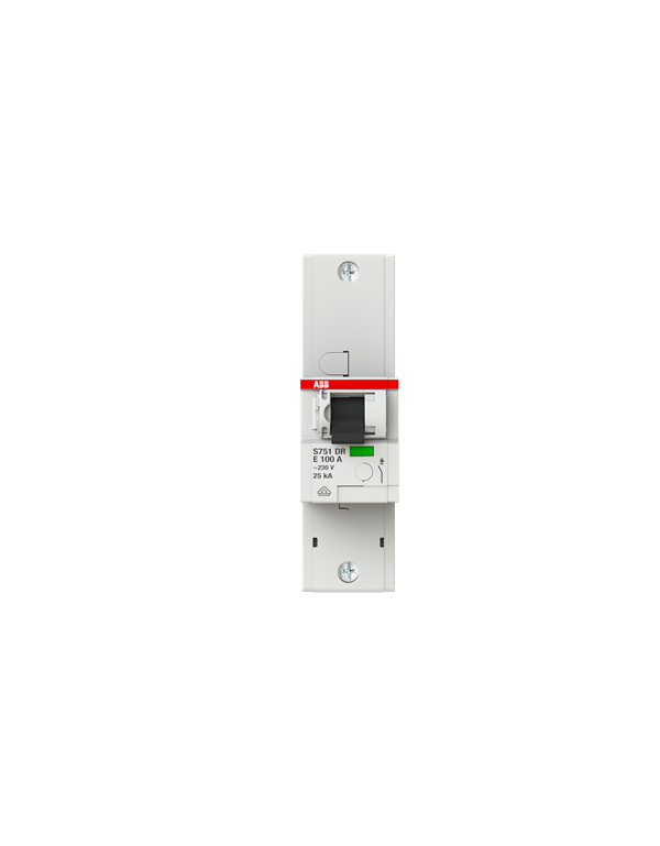 Disjoncteur miniature sélectif ABB S751 DR E100 1P 100A Disjoncteur miniature sélectif ABB S751 DR E100 1P 100A
