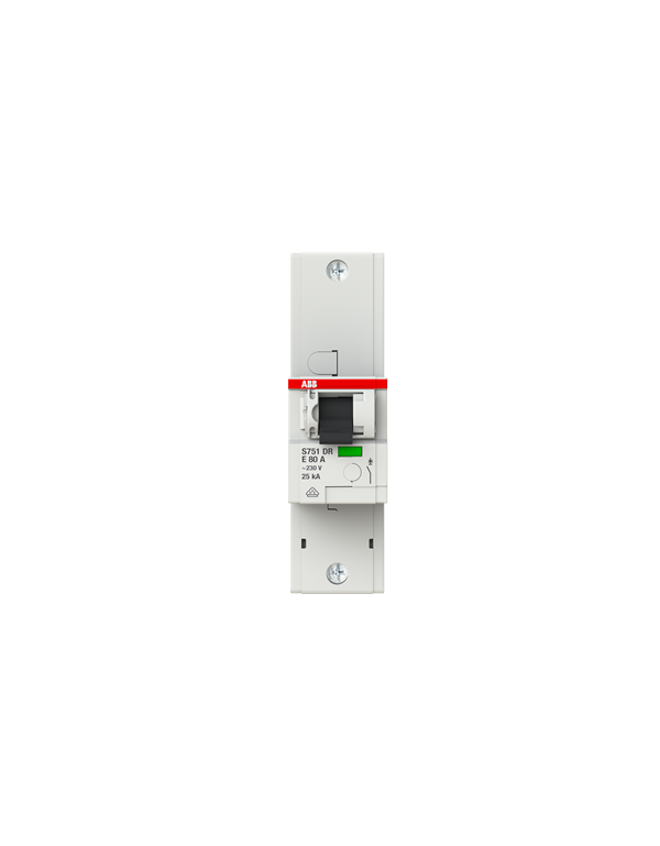 Disjoncteur miniature sélectif ABB S751 DR E80 1P 80A Disjoncteur miniature sélectif ABB S751 DR E80 1P 80A