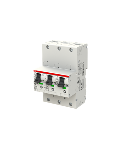 Disjoncteur principal ABB S751/3DR-E40, sélectif, 40 A, 3 x 1 pôle Disjoncteur principal ABB S751/3DR-E40, sélectif, 40 A, 3 x 1 pôle