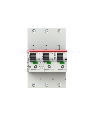Disjoncteur principal ABB S751/3DR-E40, sélectif, 40 A, 3 x 1 pôle Disjoncteur principal ABB S751/3DR-E40, sélectif, 40 A, 3 x 1 pôle