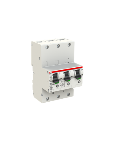 Disjoncteur principal sélectif ABB S751/3DR-E35 LS SHU E-Char., 25kA, 35A, 3x1Pôle Disjoncteur principal sélectif ABB S751/3DR-E35 LS SHU E-Char., 25kA, 35A, 3x1Pôle