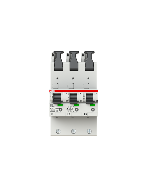 Disjoncteur sélectif principal ABB S751/3-E35, 35A, 3 pôles Disjoncteur sélectif principal ABB S751/3-E35, 35A, 3 pôles