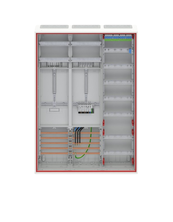 Armoire complète Striebel & John DD37V11VB pour 40A 1 compteur & 1 réserve, 72 & 48TE, BH3, 3 champs 16 mm² Armoire complète Striebel & John DD37V11VB pour 40A 1 compteur & 1 réserve, 72 & 48TE, BH3, 3 champs 16 mm²