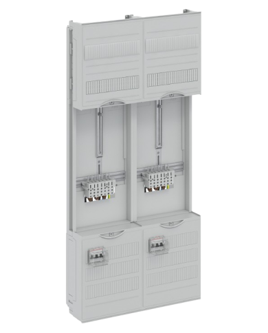 Champ complet Striebel & John DF27U2B 40A 2 compteurs, 48TE, BH3, 2 champs, 16 mm² Champ complet Striebel & John DF27U2B 40A 2 compteurs, 48TE, BH3, 2 champs, 16 mm²