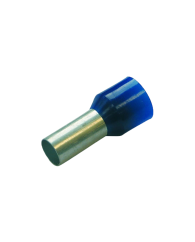 Cosses Isolées Haupa 270828 16 mm² série de couleurs DIN, longueur 18 mm, bleu