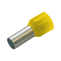 Haupa 270818 Embouts isolés 6 mm² série de couleurs DIN, longueur 12 mm, jaune