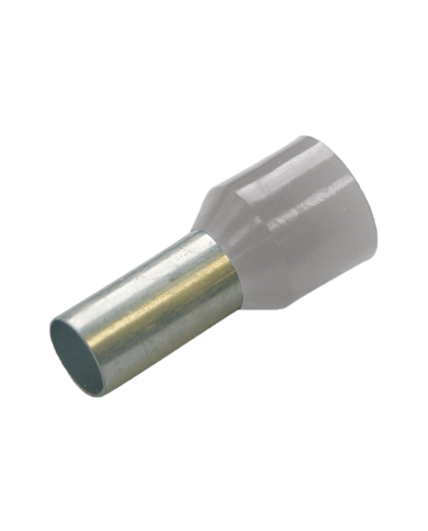 Haupa 270814 Embouts isolés 4 mm² série de couleurs DIN, longueur 10 mm, gris Haupa 270814 Embouts isolés 4 mm² série de couleurs DIN, longueur 10 mm, gris