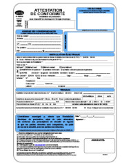 Certificat consuel pour panneau solaire