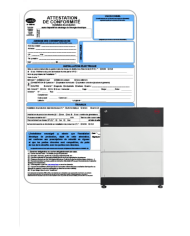 Certificat consuel pour panneau solaire avec batterie