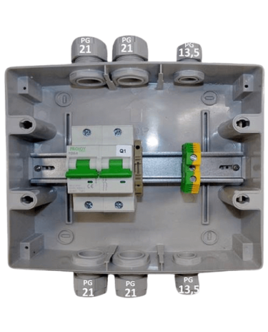 Coffret de protection batteries 125A / 48V Coffret de protection batteries 125A / 48V